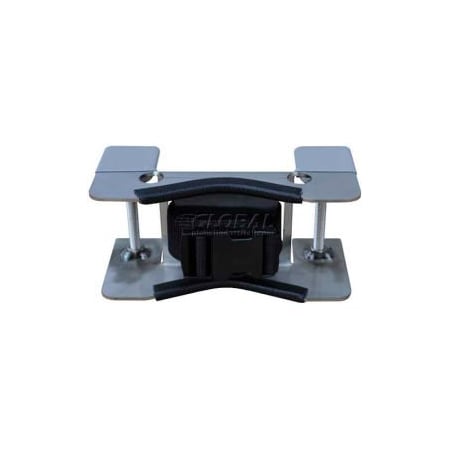 Justrite Stainless Steel Bench Mount Bracket, 8"W x 4-1/4"D x 4-1/4"H, 1 Cylinder Capacity 35260